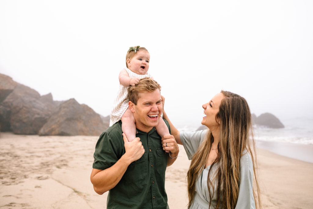 family photos at Point Dume, Malibu