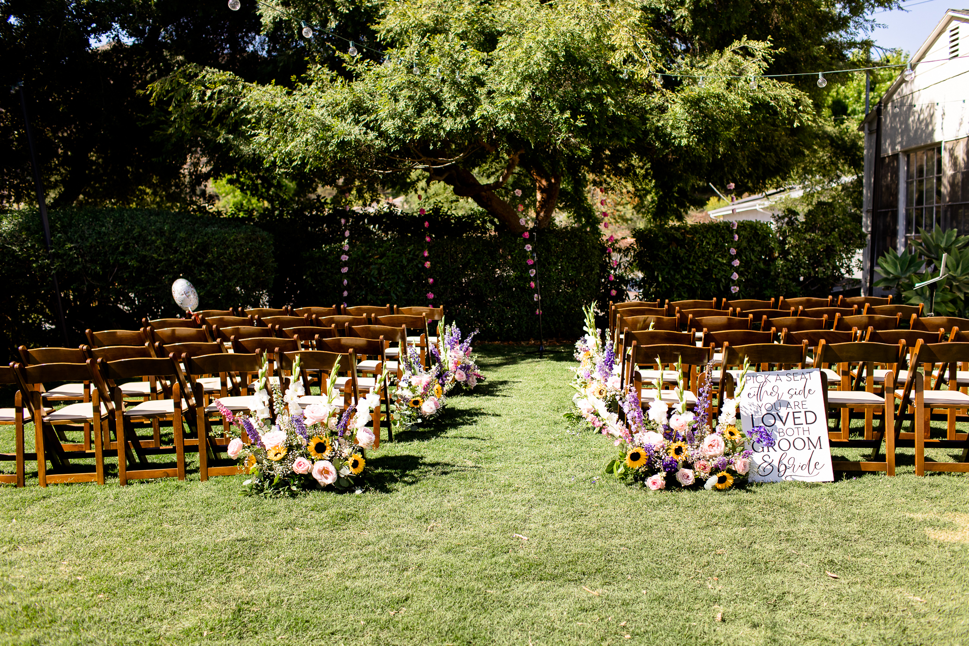 los angeles backyard wedding inspiration