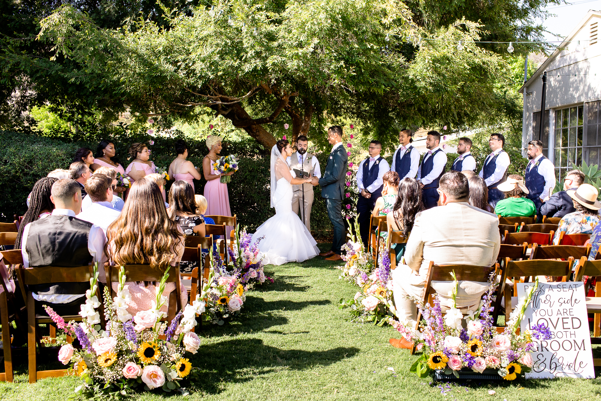 los angeles backyard wedding inspiration