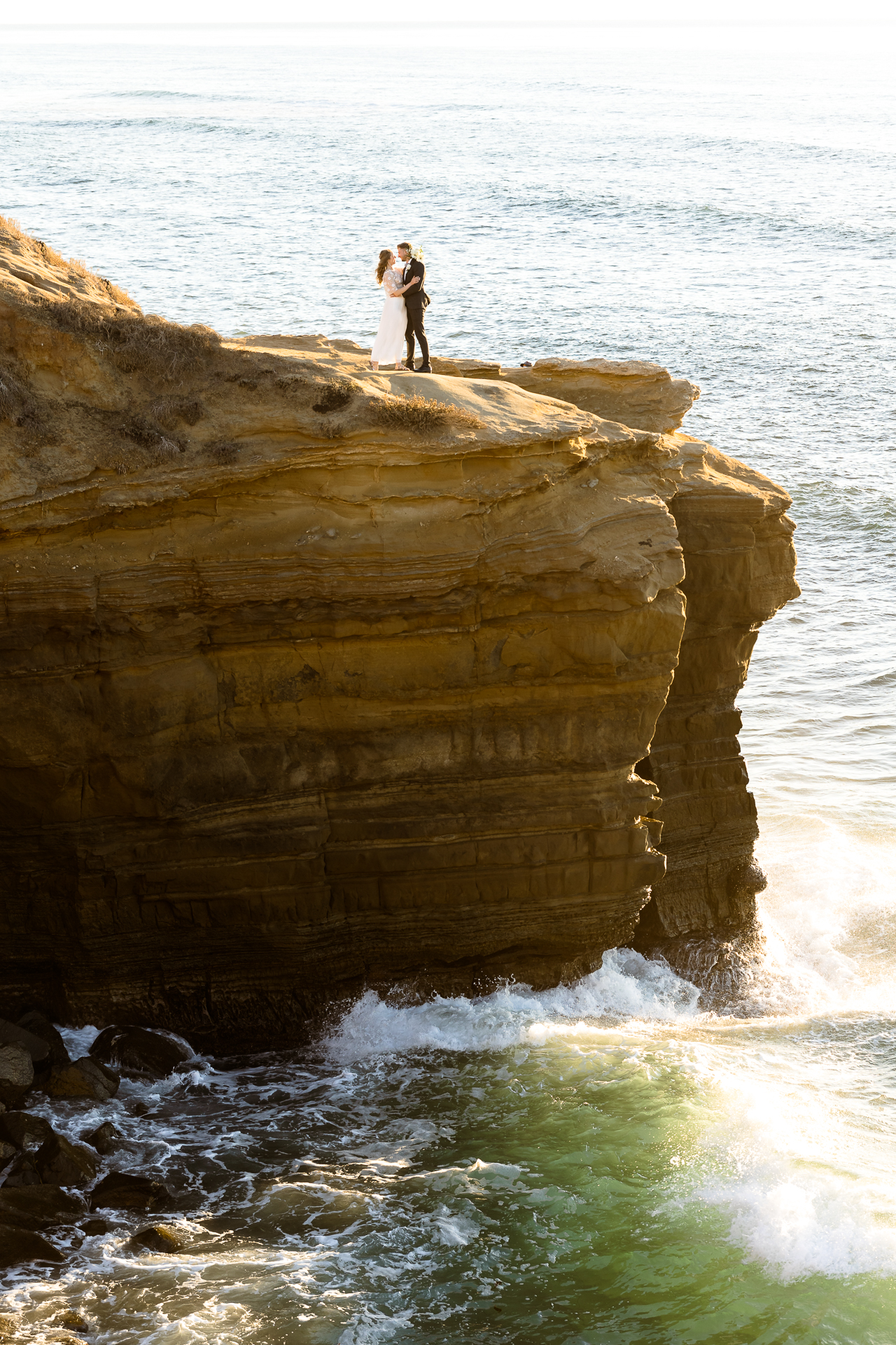 sunset cliffs, san diego wedding portraits