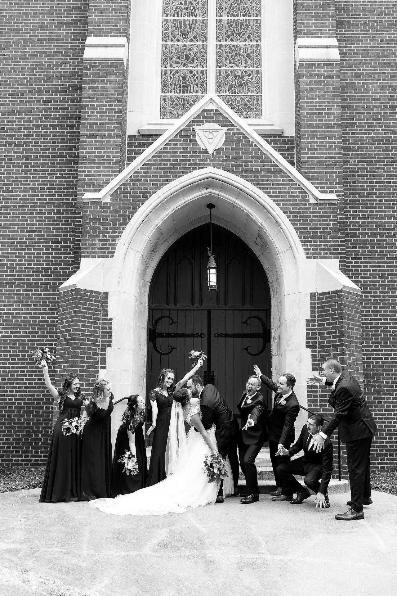 hickory north carolina wedding photography, holy trinity lutheran church wedding, maroon bridesmaids inspiration
