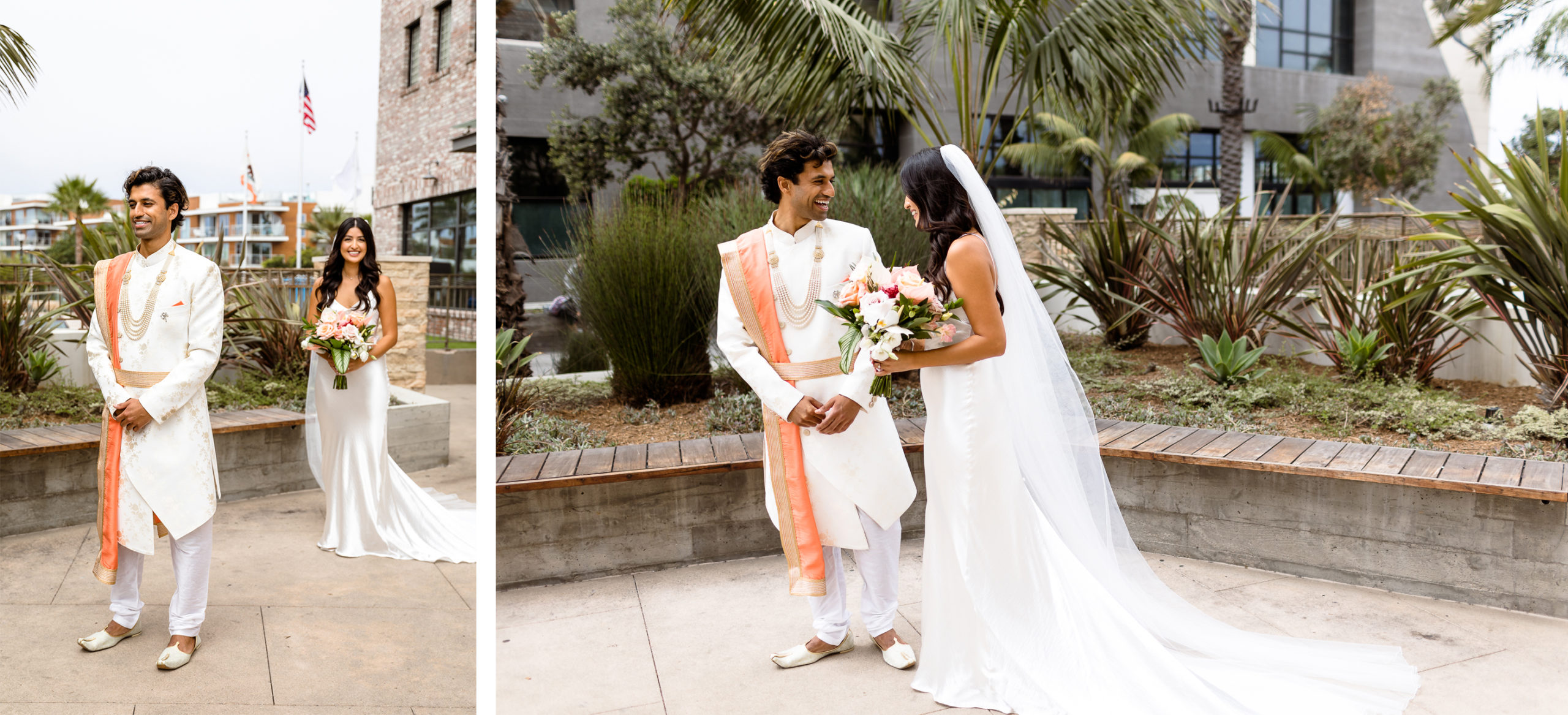 pasea hotel wedding photos, huntington beach wedding photography, indian wedding details